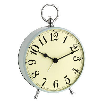 Metal Quartz movement / Crystal Alarm Tabletop Clock