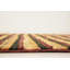 Tapis de surface en laine noir/brun 4 pi 10 po x 6 pi 8 po one-of-kind à la main-noué la new age Nash