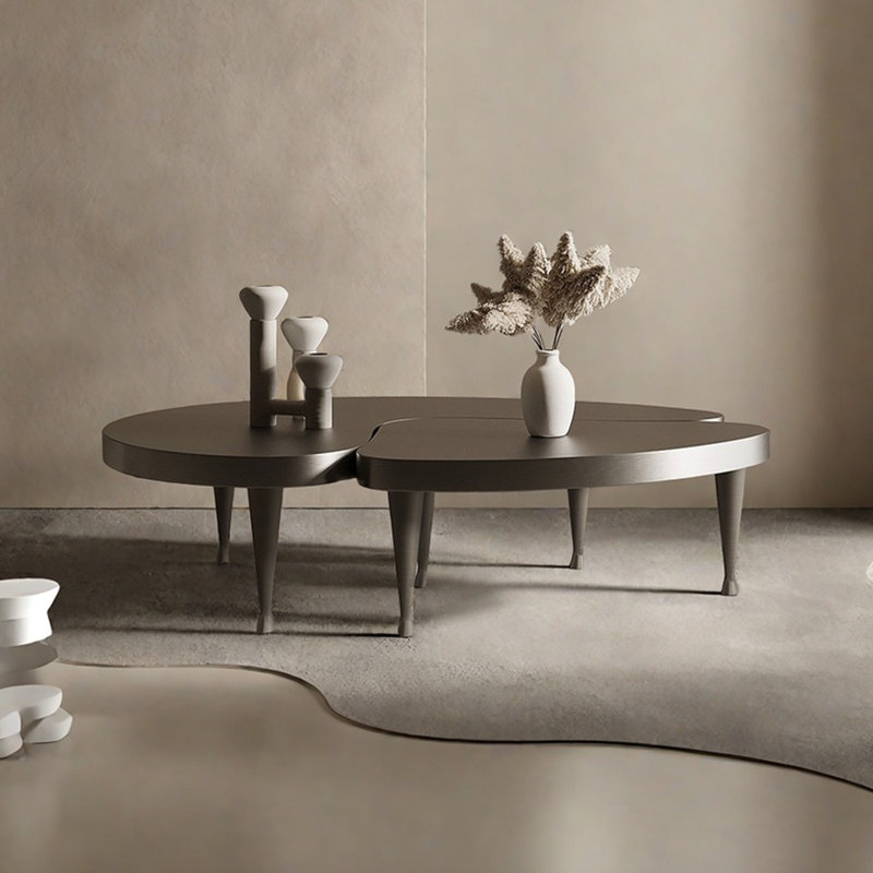Table basse moderne luxueuse de forme spéciale
