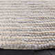 Cleodora Striped Handmade Area Rug in Ivory/Gray