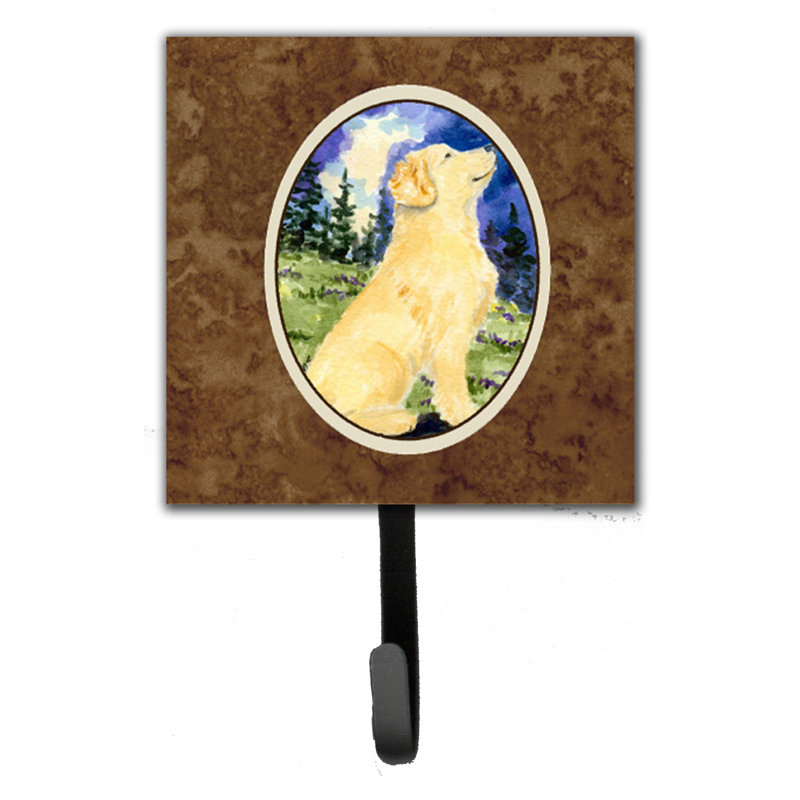 Porte-laisse et crochet pour clé golden retriever