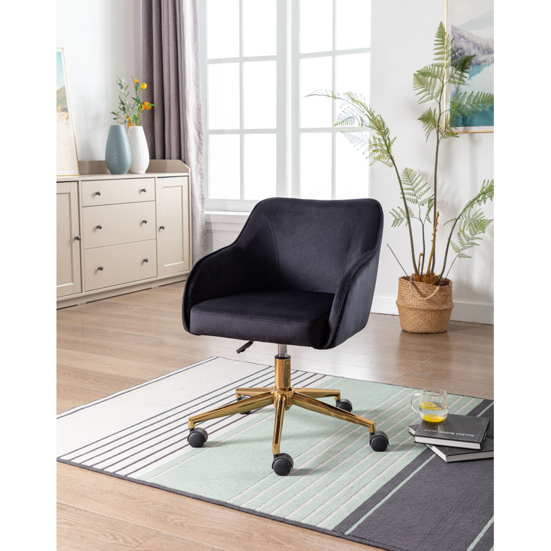 Chaise de travail Crick, Noir