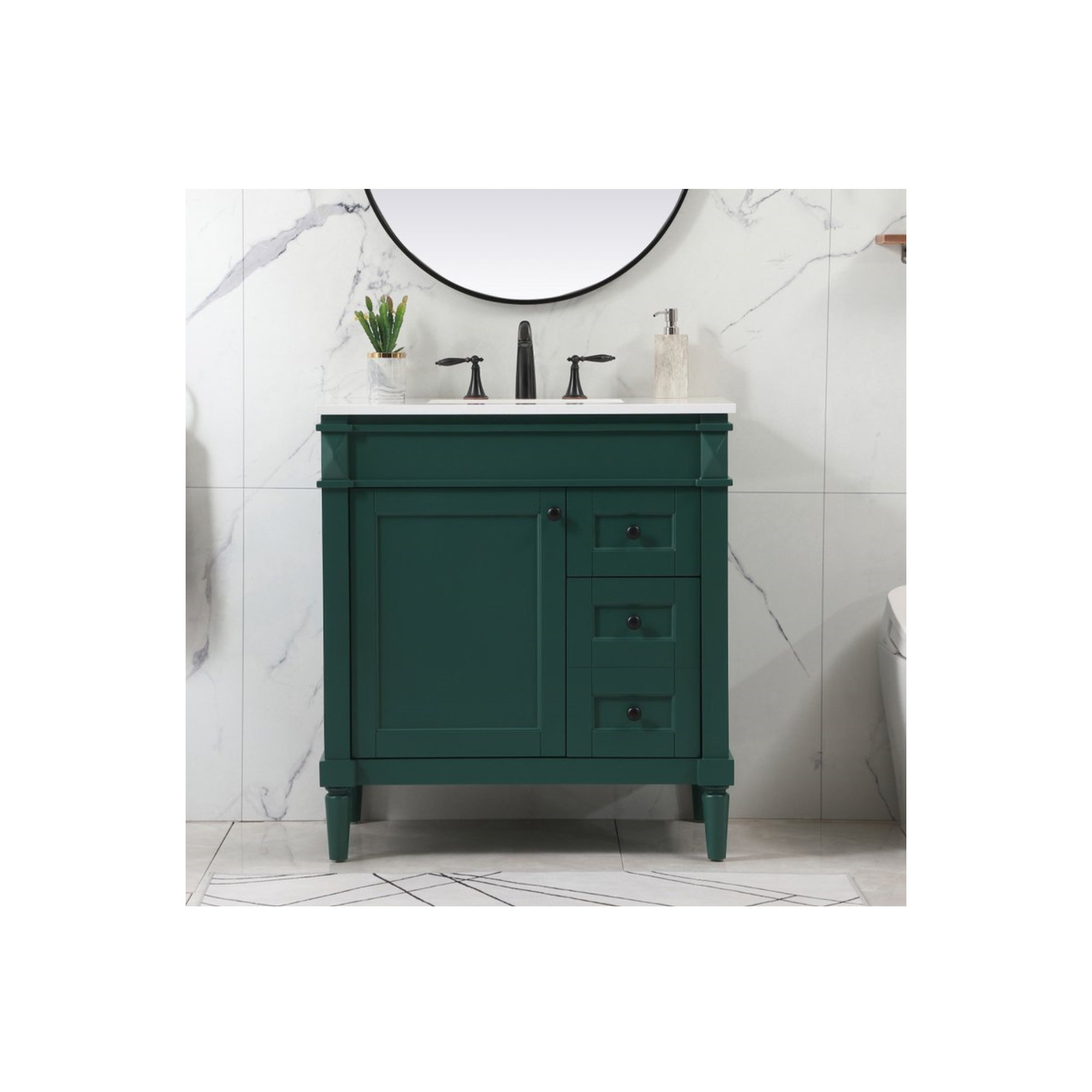 Readington 32'' Single Bathroom Vanity, Green