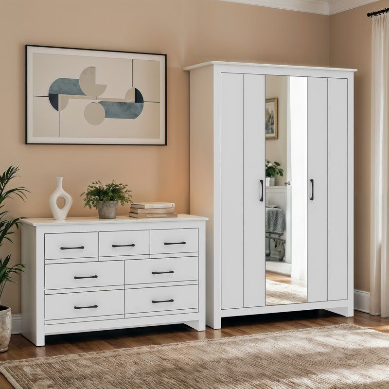 Limestone Storage Suite Bedroom Set, White