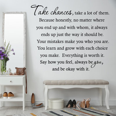 Shabari Text & Numbers Wall Decal