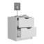 Table de chevet 2 tiroirs, table de bout, table d'appoint Basilea-22220298