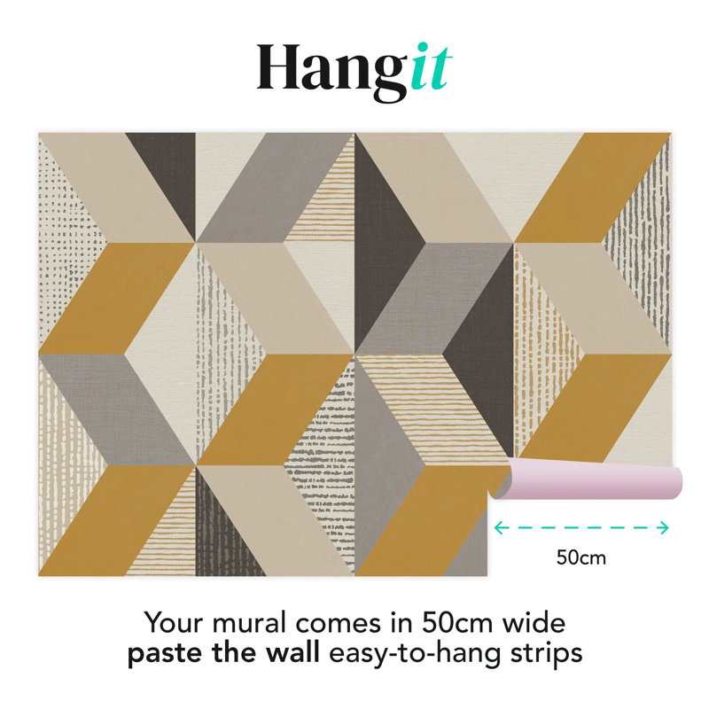 Superfresco Easy Tribal Geometric Print To Order Mural, Yellow