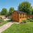 8 ft. W x 12 ft. D Cedar Wood Storage Shed with Metal Roof