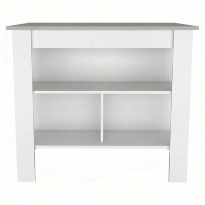 Rockaway 3-Shelf Kitchen Island 