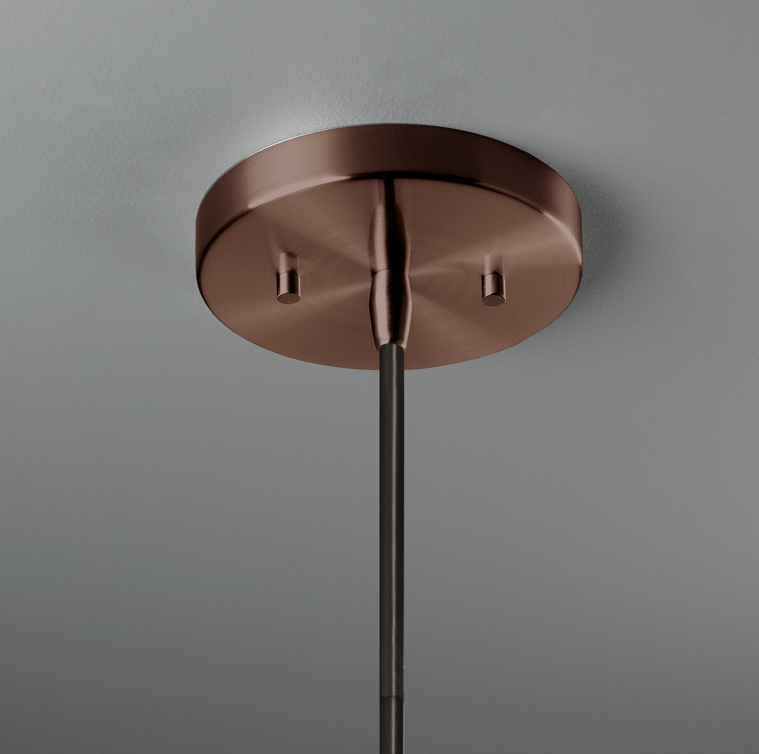 Logan Single Light Ceramic Dimmable Pendant, Dark Bronze, Pewter Green