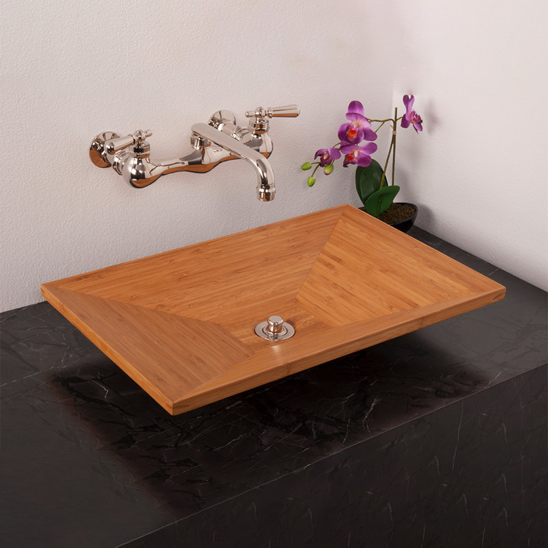 Lavabo-vasque en bambou