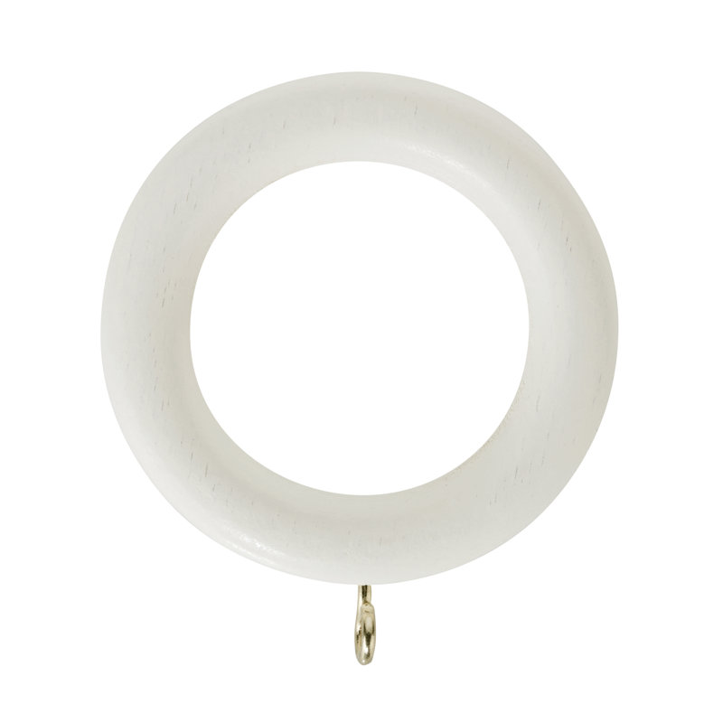 Keswick Curtain Rings, Linen White, 2.8cm