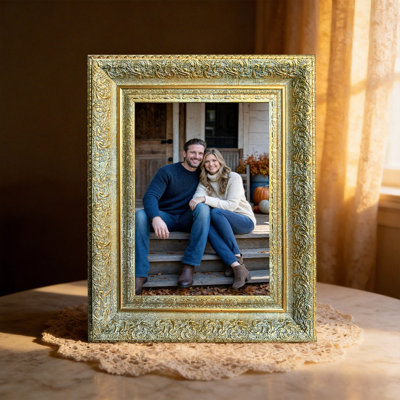 Antique Gold 1PC Refined Picture Frame for 11" x 14" Photos and Housewarming Gifts