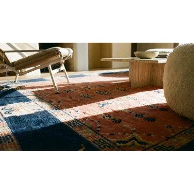 Tapis de couloir antique en laine