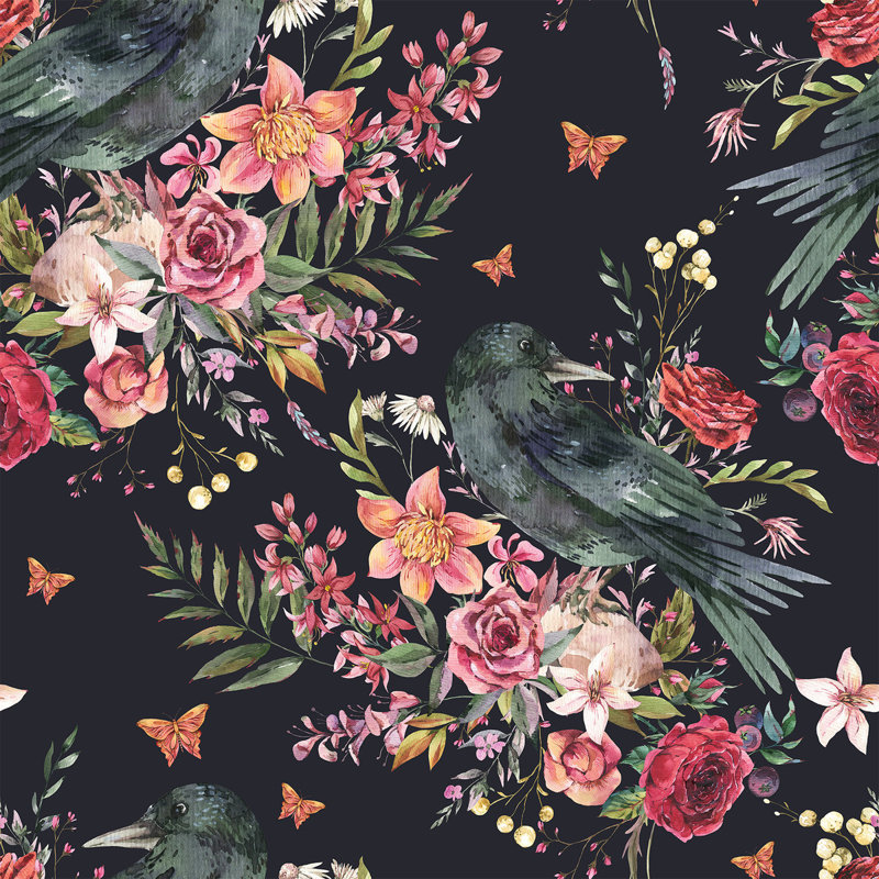 Floral Tile, 2.08' W x 18.75' L