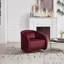 Fauteuil d'appoint pivotant en velours Leda-130624487