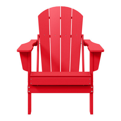 Shawnna Weather-Resistant Foldable Outdoor Adirondack Chair