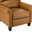 Fauteuil inclinable manuel en cuir véritable 33,07 po Purcello (ensemble de 2)-73017924