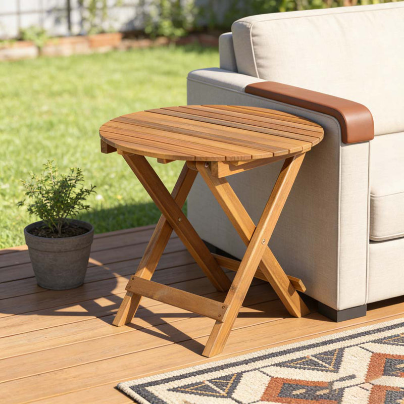 WOOD SIDE TABLE