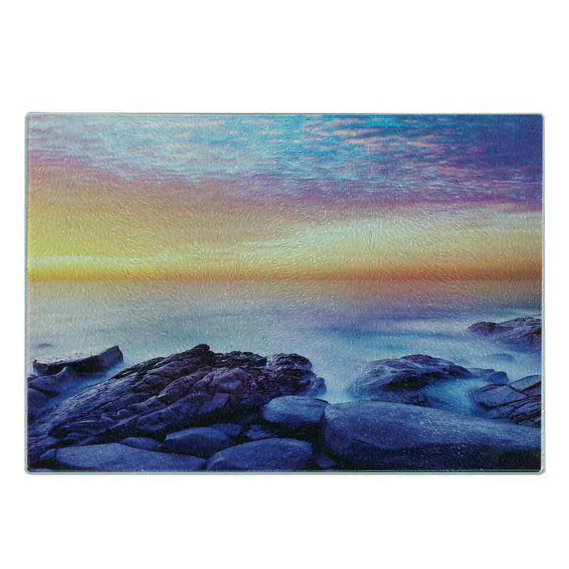 Planche à découper en verre trempé Ambesonne