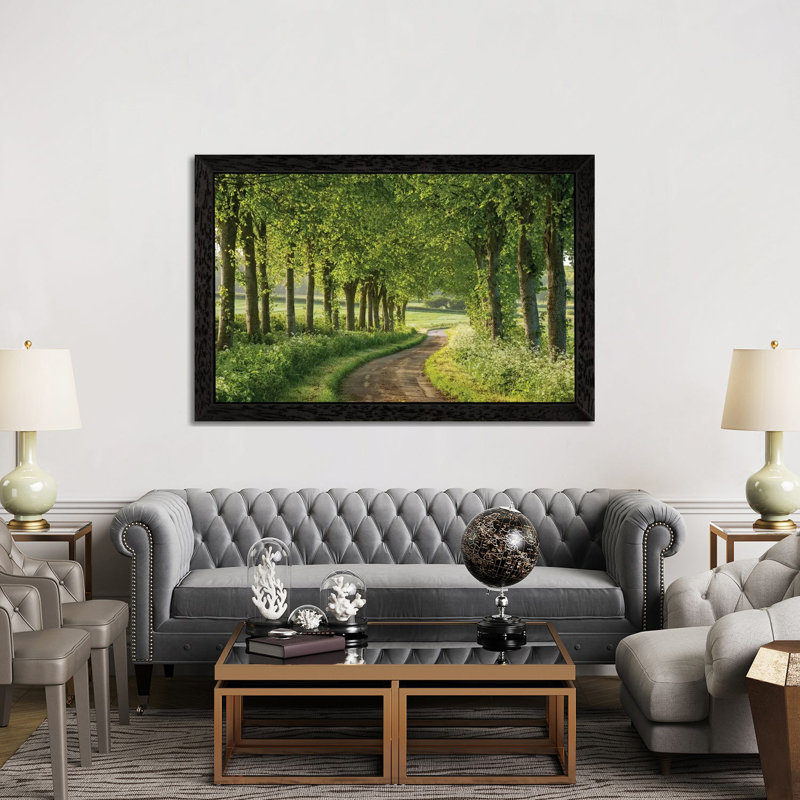 Adam Burton - Print on Canvas, 101.6 cm H x 66.04 cm W, Black Floater Framed
