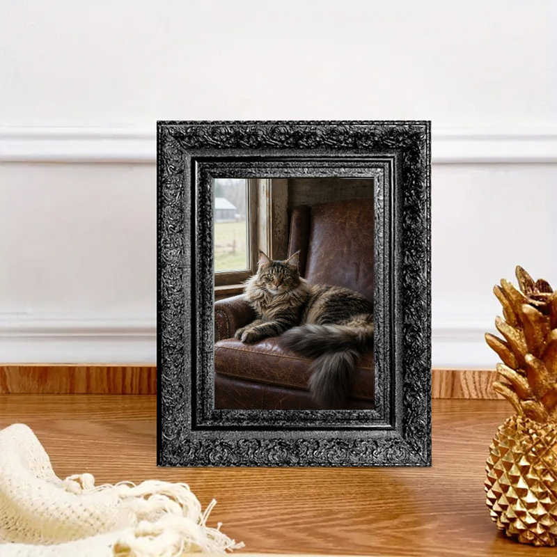 Cadre photo classique moderne 3 pièces 5 "x 7" noir pour pendaison de crémaillère, Black, 3, 5" W x 7" H