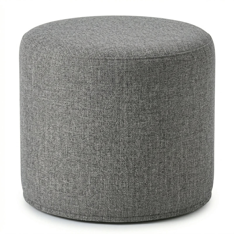 Berlin Gardens Lilly Hive 20" Round Pouf, Slate
