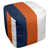 Bleu marine / orange / blanc