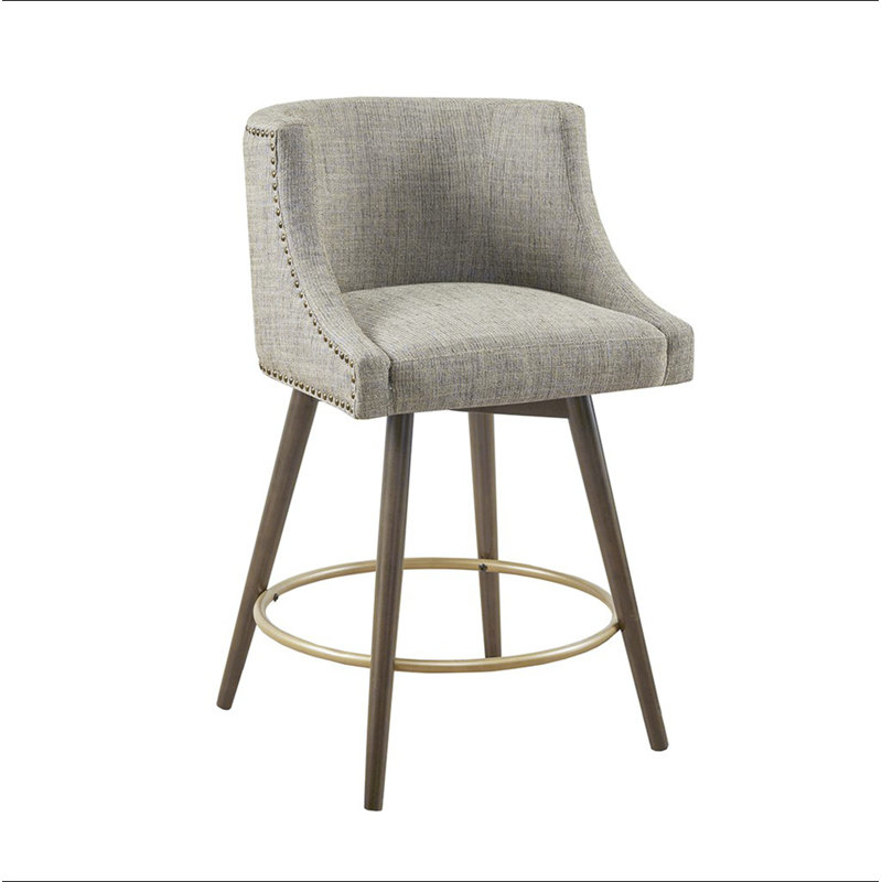 Tabouret de comptoir pivotant, Beige multicolore