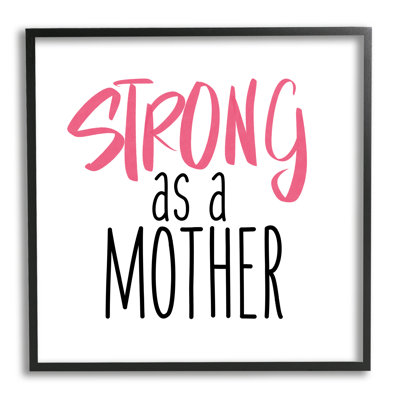 «Strong as a Mother Sentiment», art textuel
