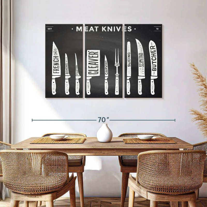 Senne Kitchen Utensils Knife Set, 36" H x 57" W
