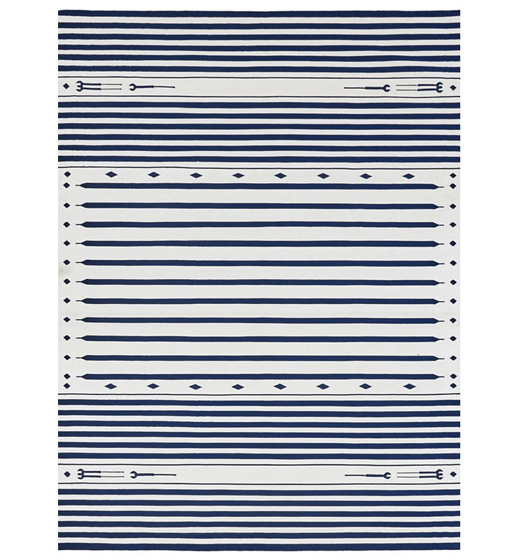 Kyree - Navy, Rectangle 10' x 13'