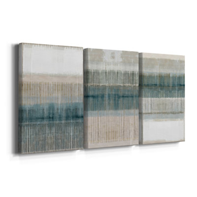 Misty Island I  -Custom Wrapped Gallery Canvas - 3 Pieces