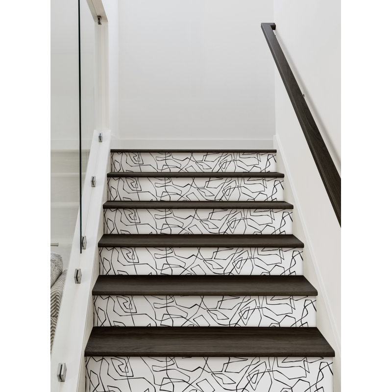 Adhésif décoratif peler et coller, H 7,5 po x l 48 po
