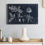 «Foliage On Navy II», reproduction sur toile tendue-521952731