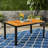 Elegant Outdoor Dining Table - Wood And Iron, 59.3L X 35.5W 30H In, Stain- Top Contemporary 59 35.5 30 Inches, Protected Surface, Black Leg Finish