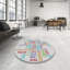Tapis gris/bleu/vert à motifs Roselawn-1944828026