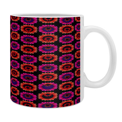 Grande tasse à café florale automne