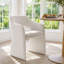 Ensemble de table et de chaises pour 2 personnes avec table ronde et 2 fauteuils en tissu rembourrés-29282307