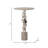 Lagretta Modern Metal and Marble Accent Table with Sculptural Aluminum Base, Contemporary Side Table with Sleek Design and Elegant Stone Top for Home Decor-343800608-343800609