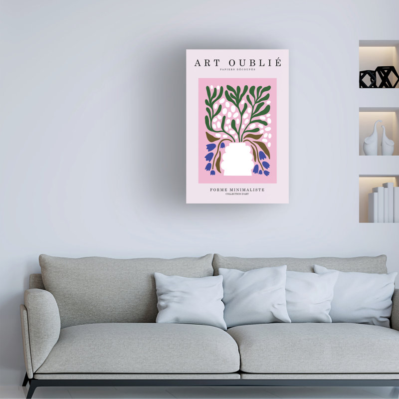Art sur toile, bolognaise Incado, pervenche, H 19 po x l 12 po