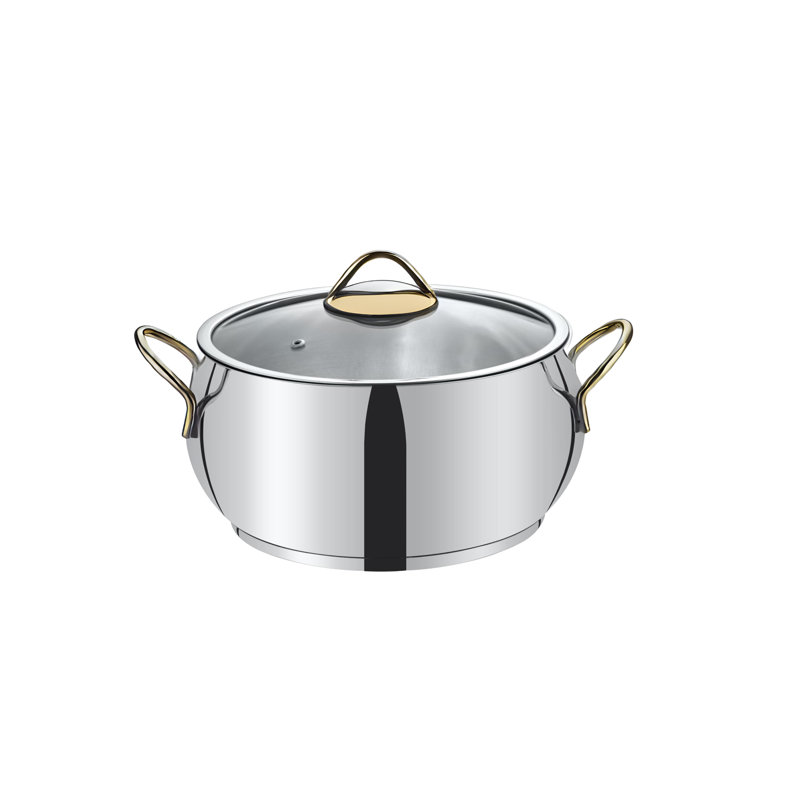 Evimsaray Stainless Steel Stock Pot Bakeware