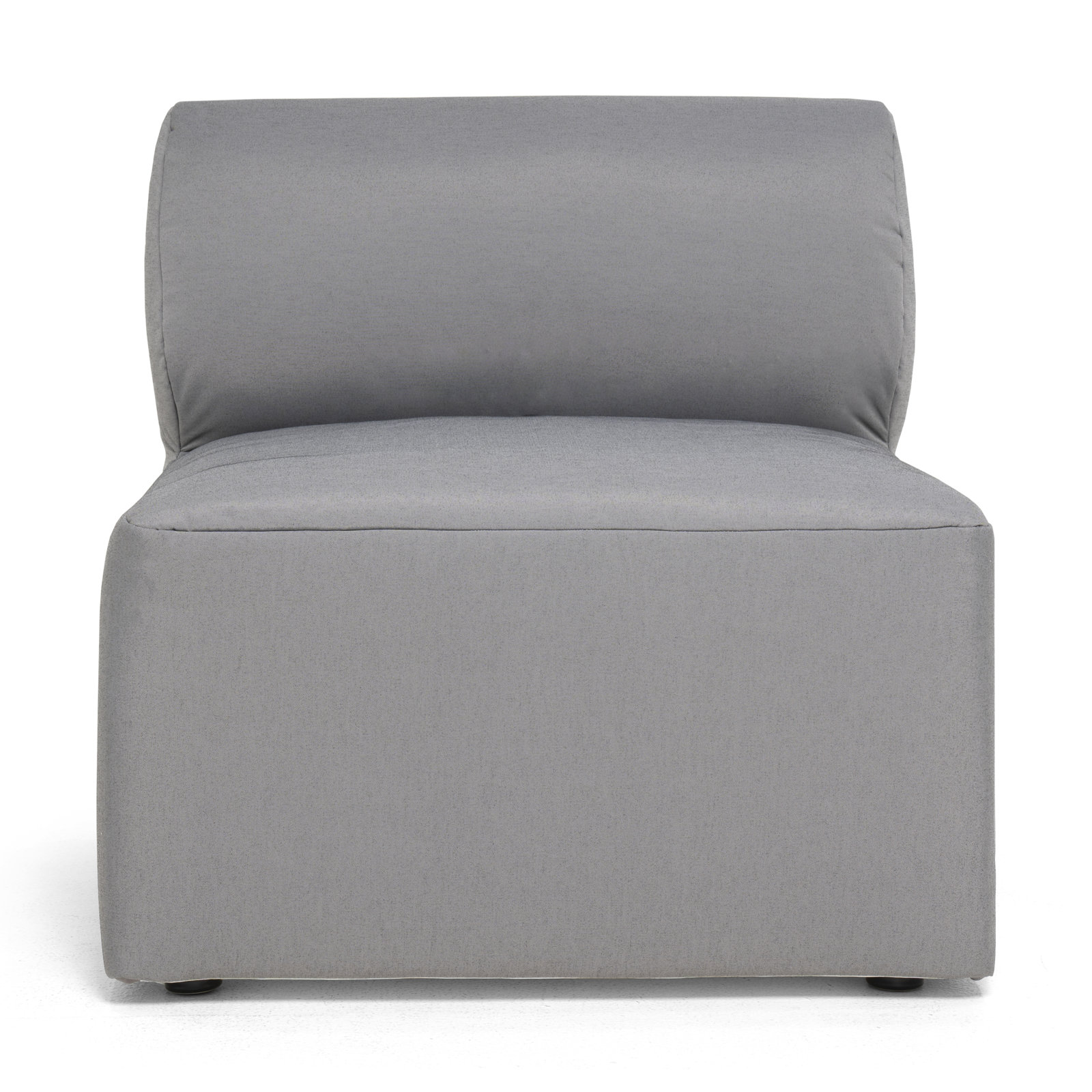 Big Joe Patio Armless Chair, Dark Gray 