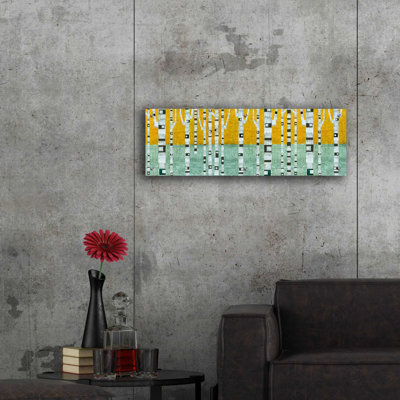 Loon Peak® 'Birches in Early Winter' by Michelle Calkins, Acrylic Glass Wall Art, ACR-26209