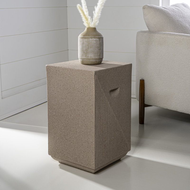 Table de bout Kenyetta Block, Terrazzo rose