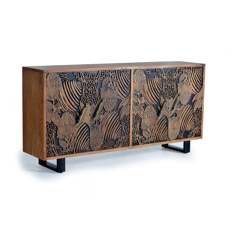 Estelline 190cm Solid Wood Sideboard