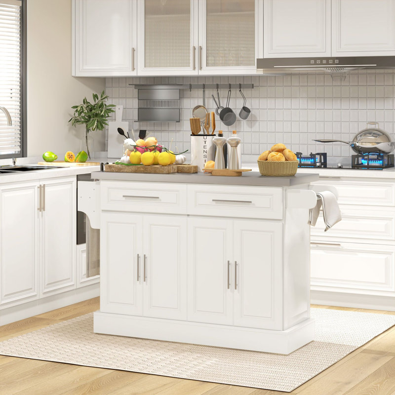Étagère à serviettes étagère à épices en bois et en MDF 2 pièces l 57 po x P 18 po x H 36,5 po Noise Kitchen