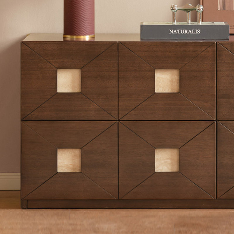 Meuble télé en bois avec rangement multi-tiroirs