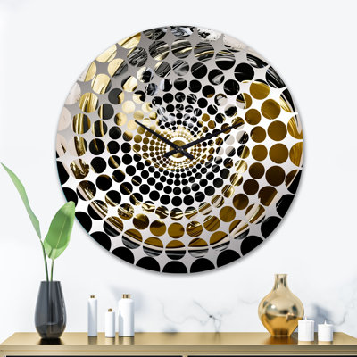 Bianco - Horloge murale peinture abstraite