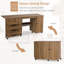 MDF Armoire Desk-1898445236